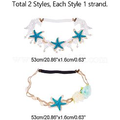 Handmade Lace Women Headband&nbsp;OHAR-PH0001-06