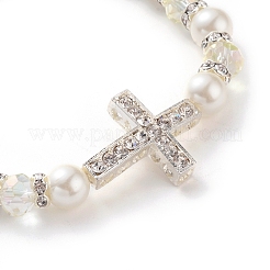 Electroplate Glass Beads Stretch Bracelets&nbsp;BJEW-JB04830-01