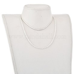 Natural Rainbow Moonstone Beaded Necklaces&nbsp;NJEW-JN02990-04