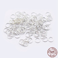 925 Sterling Silver Saw Cut Open Jump Rings&nbsp;STER-F036-02S-1x6mm