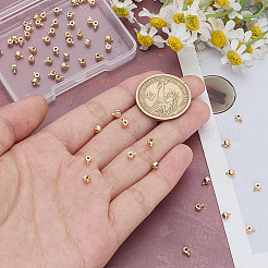 60Pcs Brass Crimp Beads&nbsp;KK-HY0004-19