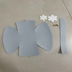Foldable Imitation Leather Wedding Flower Candy Bags&nbsp;CON-WH0087-92C