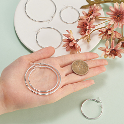 304 Stainless Steel Hoop Earrings&nbsp;EJEW-CJ0001-01