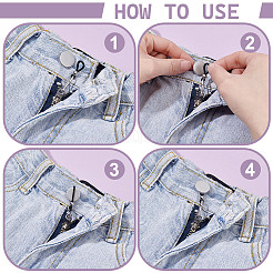 40Pcs 2 Colors Silicone Zipper Holder Upper for Jeans&nbsp;HJEW-NB00228