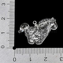 Handmade Silver Foil Lampwork Pendants&nbsp;LA-CBAD4D2-01B