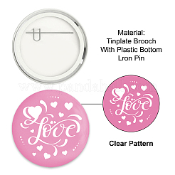 Tinplate Brooch&nbsp;JEWB-WH0013-018