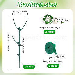 10Pcs Plastic Gardening Plant Support Frame&nbsp;AJEW-WH0596-923