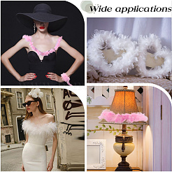 2Pcs Turkey Feathers Fluff Boa for Dancing&nbsp;AJEW-GF0011-06