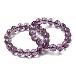 Natural Amethyst Round Beads Stretch Bracelets for Women&nbsp;BJEW-L712-B04-12mm
