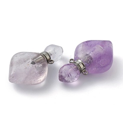 Natural Amethyst Pendants&nbsp;G-B009-25P-A