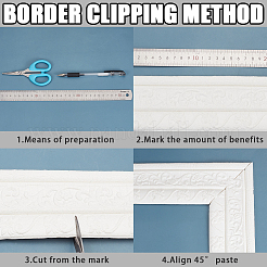 1Pc PVC Foam 3D Self-Adhesive Waterproof Wallpaper Border&nbsp;AJEW-CP0008-20