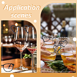 1 Bags Acrylic Wine Glass Charms&nbsp;OACR-HY0001-24A-01