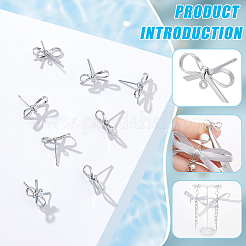 12Pcs Brass Stud Earring Findings&nbsp;KK-BC0012-63