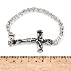 Stainless Steel Cuban Link Chain Bracelets&nbsp;BJEW-D379-05ASP