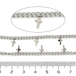 304 Stainless Steel Curb Chains&nbsp;CHS-K017-08A-P
