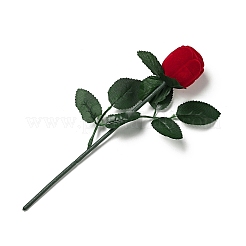Flocking Plastic Rose Finger Ring Boxes&nbsp;X1-CON-C015-02A