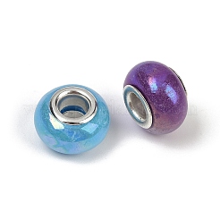 Opaque Resin European Beads&nbsp;RESI-C059-01B