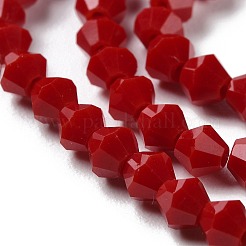 Opaque Solid Color Imitation Jade Glass Beads Strands&nbsp;GLAA-F029-P4mm-01