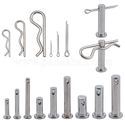 55Pcs 304 Stainless Steel Hitch Pin Clips & 90Pcs Open Latch & 39Pcs Connecting Rod Plug Bolt Pins&nbsp;STAS-AR0002-68