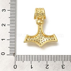 Rack Plating Brass Micro Pave Cubic Zirconia Pendants&nbsp;KK-Z086-65G-02