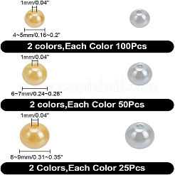350Pcs 2 Colors Baking Paint Pearlized Glass Pearl Round Bead Strands&nbsp;HY-AR0001-14