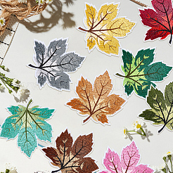 9Pcs Leaf Computerized Embroidery Cloth Iron on/Sew on Patches&nbsp;PATC-WH20006-007
