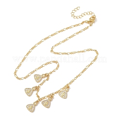 Brass Micro Pave Clear Cubic Zirconia Money Bag Pendant Necklaces&nbsp;NJEW-A071-07G
