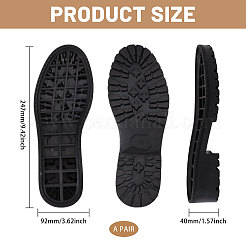 Anti Skid Rubber Shoes Bottom Heel Sole&nbsp;AJEW-WH0816-076