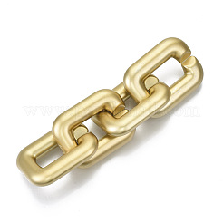 Opaque Spray Painted Acrylic Linking Rings&nbsp;OACR-S021-72A-B01