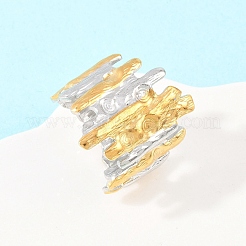 304 Stainless Steel Cuff Open Rings&nbsp;RJEW-Z137-05GP-01
