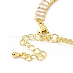 Cubic Zirconia Tennis Bracelet&nbsp;BJEW-A132-17G-02
