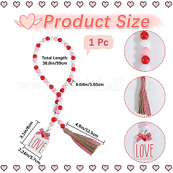 Wooden Beads Pendant Decorations&nbsp;AJEW-WH20020-109B