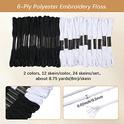 Polyester Embroidery Threads for Cross Stitch&nbsp;SENE-CY0001-07A
