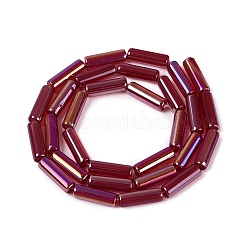Electroplate Transparent Glass Beads Strands&nbsp;X-EGLA-Q132-02A-C01