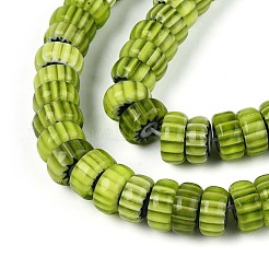 Handmade Millefiori Glass Beads Strands&nbsp;LAMP-T021-27B-07
