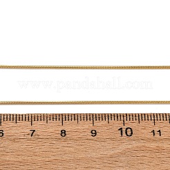 1MM 304 Stainless Steel Round Snake Chain Necklaces&nbsp;NJEW-T016-27G