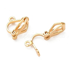 SHEGRACE Brass Clip-on Earring Findings&nbsp;XGR0141G-138G