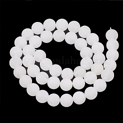 Natural White Jade Beads Strands&nbsp;G-T106-325