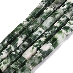 Natural Green Spot Jasper Beads Strands&nbsp;GG-N002-01A-28