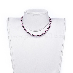 Faux Suede Cord Braided Necklaces&nbsp;NJEW-JN02505-01