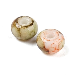 Opaque Spray Painted Glass Beads&nbsp;X1-GLAA-G118-01P