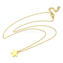 304 Stainless Steel Pendant Necklaces&nbsp;NJEW-M099-01B-G