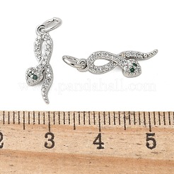 Brass Micro Pave Cubic Zirconia Pendants&nbsp;KK-U056-48P