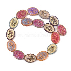 Painted Glass Beads Strands&nbsp;X-GLAA-F133-07E