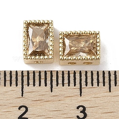 Brass with Cubic Zirconia Beads&nbsp;KK-G491-35G-03