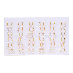 Natural Pearl Teardrop Dangle Stud Earrings&nbsp;PEAR-N020-06H