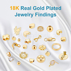 Brass Stud Earring Findings&nbsp;KK-BC0006-14G