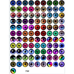 Printed Transparent Glass Cabochons&nbsp;GL-CBAA22A-05