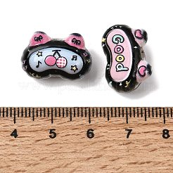 Embossed Opaque Acrylic Beads&nbsp;OACR-Z039-08