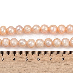 Natural Cultured Freshwater Pearl Beads Strands&nbsp;PEAR-I007-07X-09B